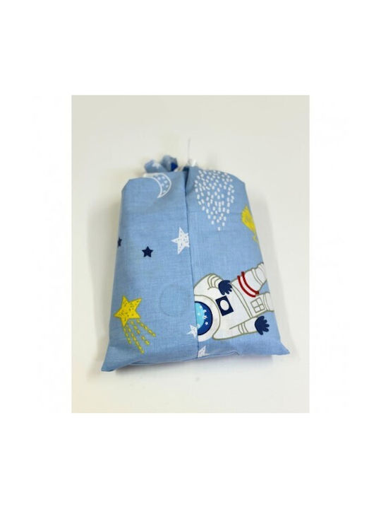 Nona Bebe Set Baby Cradle Cotton Blue Sheets 75x120cm 2 Pieces