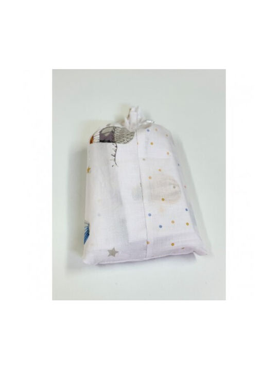 Nona Bebe Подредба Детски Чаршафи За Количка Памучни Бели 110x160см 3 Бройки