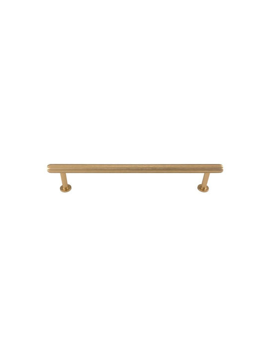 Viefe Mâner Pentru Mobilier Din Metal Brushed Brass 291mm (Centrele Găurilor 160mm) 0621160L291