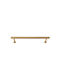 Viefe Mâner Pentru Mobilier Din Metal Brushed Brass 291mm (Centrele Găurilor 160mm) 0621160L291