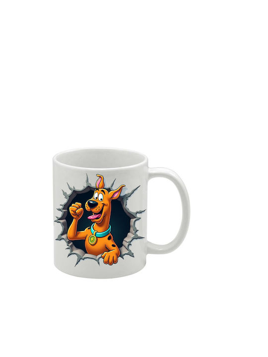 Λευκή Κούπα Scooby Doo