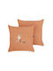 Beliani Sofa-Kissen Orange 45x45 cm