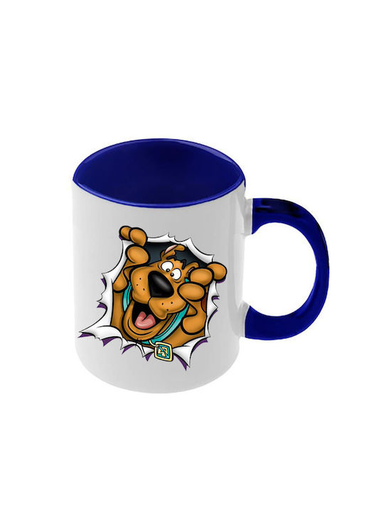 Κούπα Scooby Doo Σκούρα Μπλε Λαβή Εσωτερικό