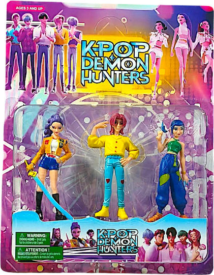 Σετ 3 Κούκλες Φιγούρα K-pop Demon Hunters 16cm 51393-1