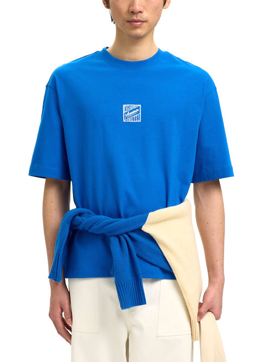 Selected T-shirt Λευκο- Μπλε