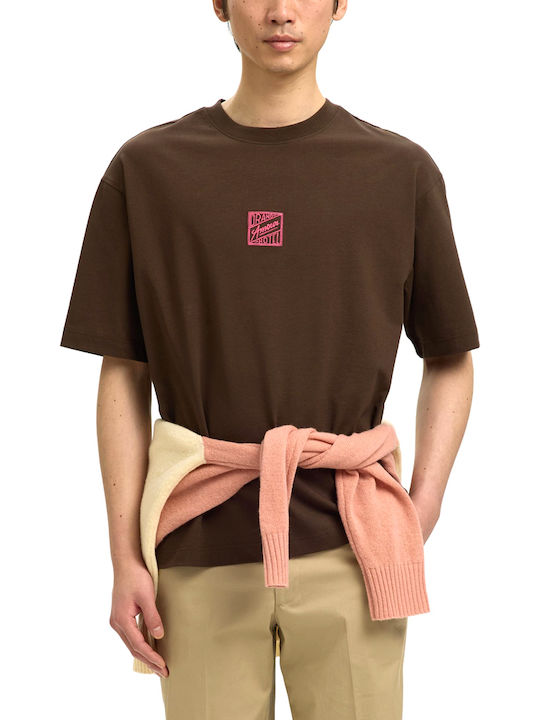 Selected T-shirt Καφέ