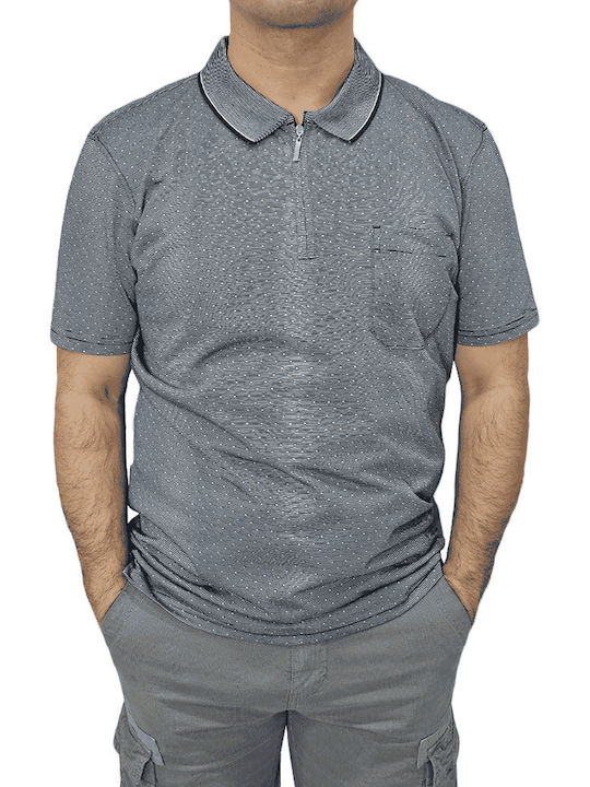 Polo Kurzarm Bluse Dunkel Marine