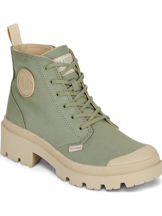 Palladium Pallabase Twill Damen Stiefel Khaki