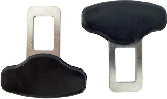 Set 2 Sicherheitsgurtschnalle Aus Metall Kunststoff Größe 6 X 5.5 Cm Schwarz