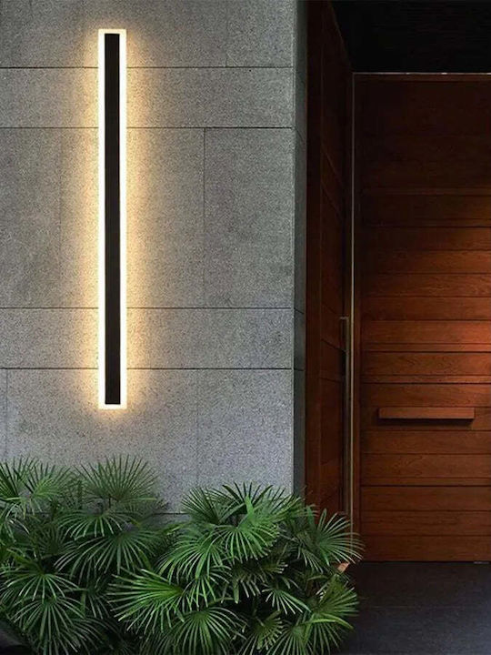 Alista Home Iluminat Exterior Montat Pe Perete Liniar Led Ip65 31w Cu Lumină Alb Natural At1ct-Im1p-Ht2l-Ax200/800bk