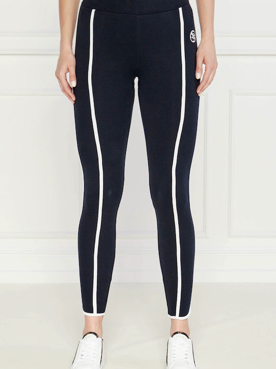 Damen Leggings Hohe Taille Marineblau