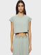 Γυναικείο Crop T-shirt Beige