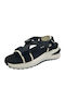 Leather Women's Flat Sandals Black
