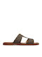 Berkley Flache Damen Sandalen Braun