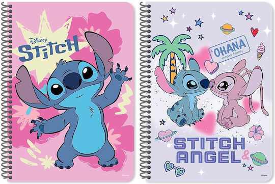 Spiral Notebook Ruled B5 60 Paper Sheets 2 Subjects Notebook (Various Designs)