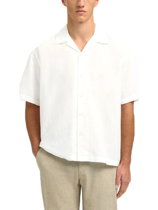 Selected Short Sleeve Linen Shirt in Regular Fi...
