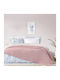 Nima Clay Σετ Κουβερλί Μονό Microfiber Clay Apple Pink 160x240cm