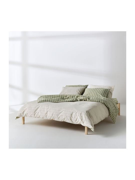Kentia Arlo Single Cotton Coverlets Set Green-B...