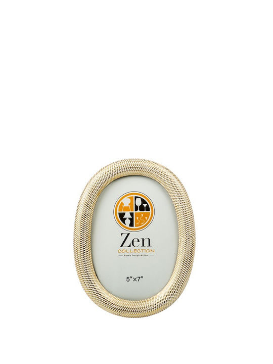 Zen Collection Κορνίζα Πλαστική με Χρυσό Πλαίσιο