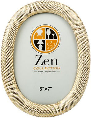 Zen Collection Plastic Photo Frame with Gold Frame