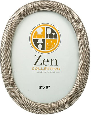 Zen Collection Κορνίζα Πλαστική με Ασημί Πλαίσιο