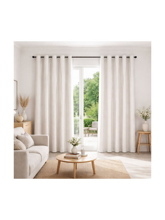 My Home Luxury My Home Luxury Vorhänge Fenster mit Grommets Ecru 280x270cm