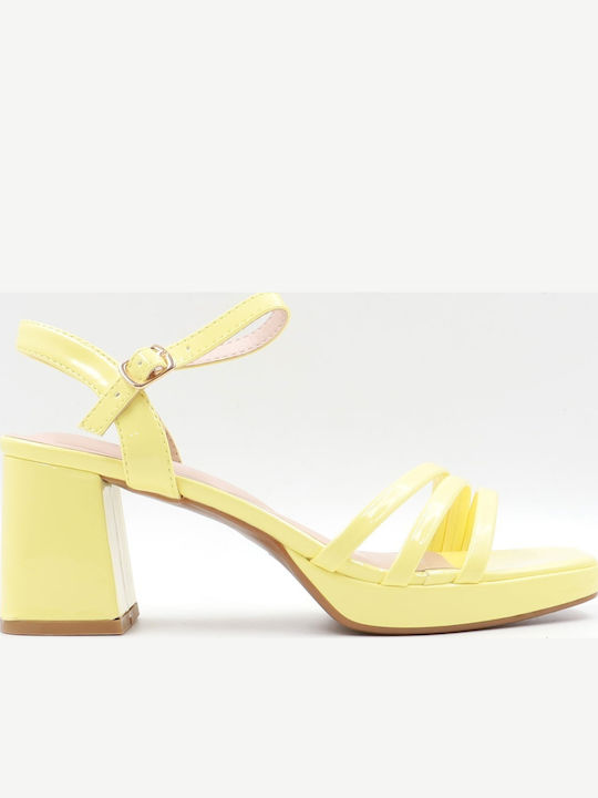 Tulipano Damen Sandalen Gelbe