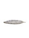Decorative Leaf Polyresin Silver 49.5cm