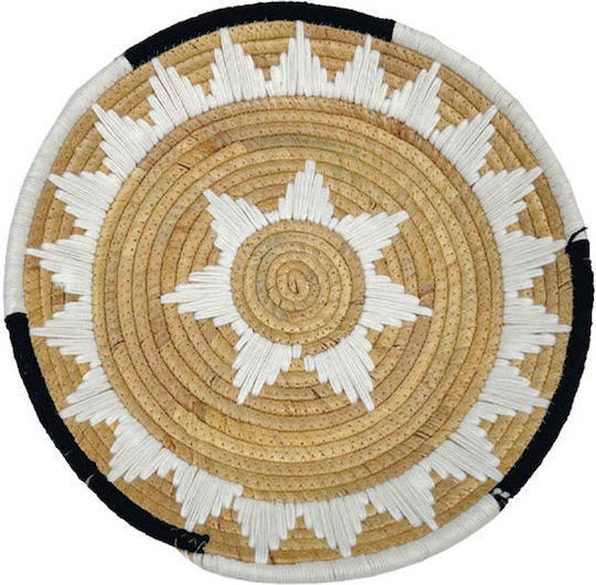 Marhome Wanddekoration Platte aus Korbweide Material 40x5cm