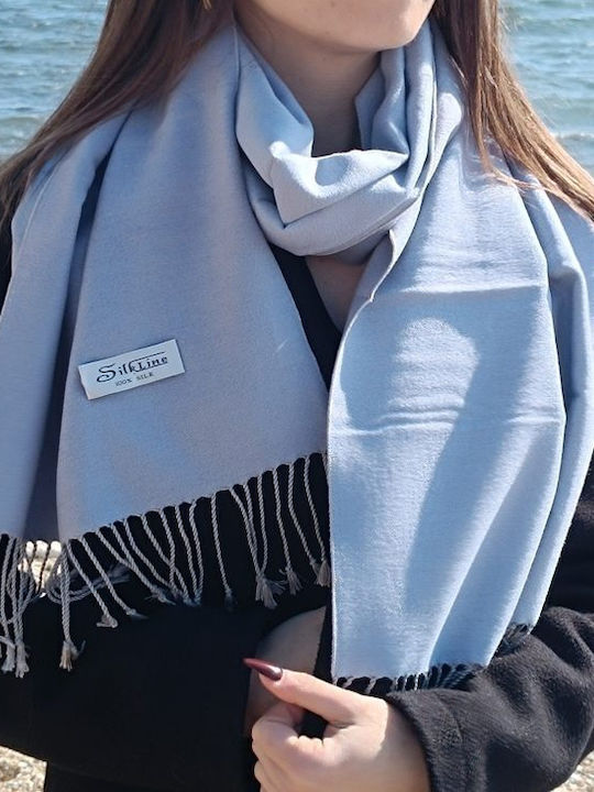 Damen Seiden Foulard Türkis