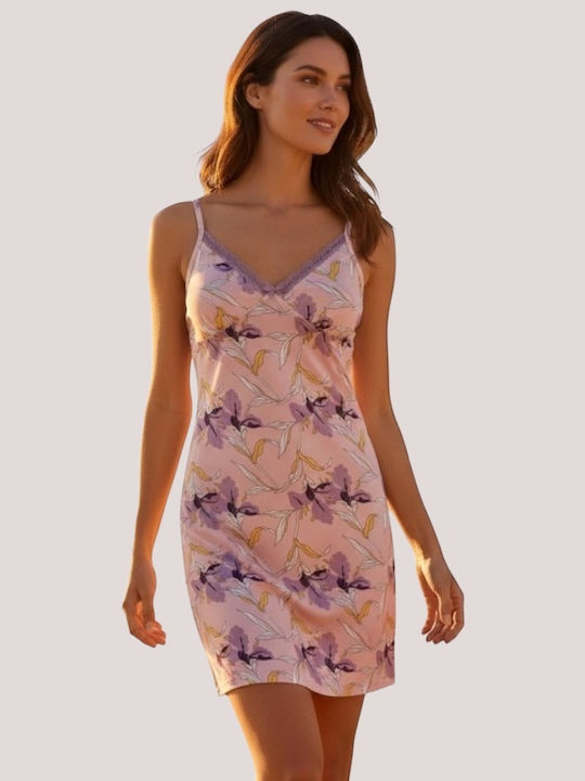 Modalove Summer Women's Nightgown Pink