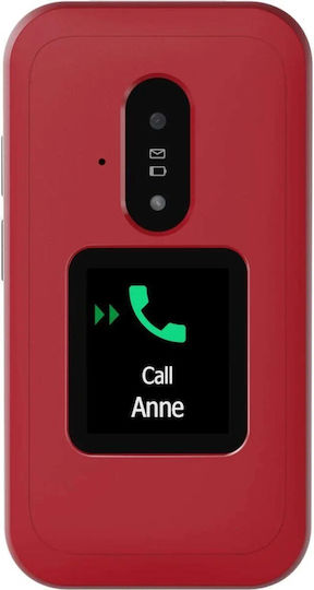 Leva E30 Einzeln SIM Handy mit Tasten Rot-Weiß