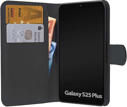 Pedea Silicone / Plastic Book Black (Galaxy S25+)