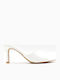 Mules With Heel In White Colour