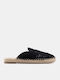 Flat Mules in Schwarz Farbe