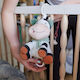 Babyono Hanging Toy for Cot and Stroller with Music Cow Bingo for Newborns