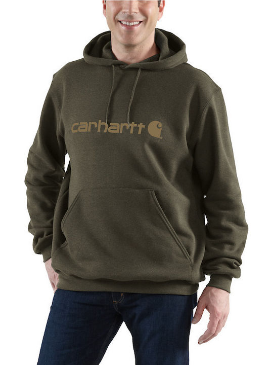Carhartt Φούτερ με Κουκούλα Burnished Logs Heather