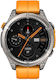 Zeblaze Stratos 4 Неръждаема Стомана 49mm Водоустойчив Смарт Часовник с Пулсометър Оранжев M/L