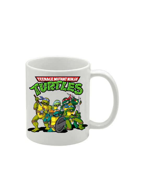 Weiße Tasse Teenage Mutant Ninja Turtles