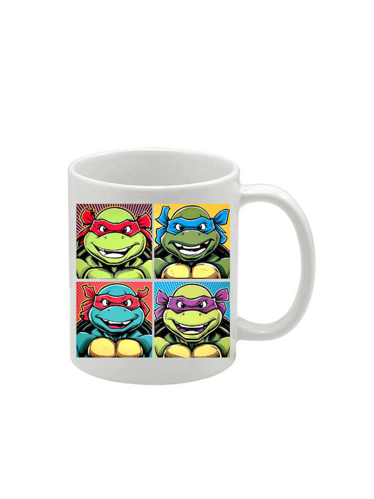Weiße Tasse Teenage Mutant Ninja Turtles