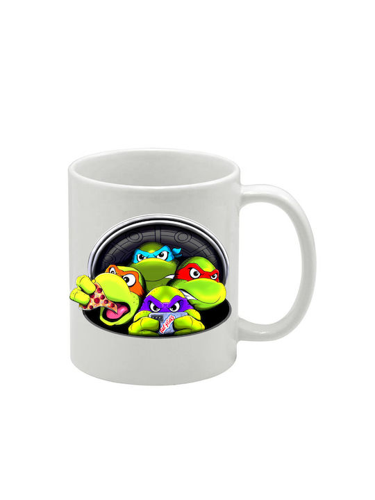 Weiße Tasse Teenage Mutant Ninja Turtles