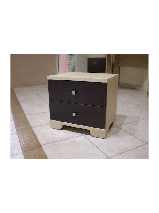 Wooden Brown Kids Bedside Table 50x39x45cm