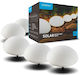 Modee Lighting Σετ 5 Καρφωτά Ηλιακά Φωτιστικά Δρόμου Θερμό Λευκό με Φωτοκύτταρο IP44 15x15εκ.