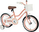Indiana Pretty 16" Παιδικό Ποδήλατo BMX Πορτοκαλί