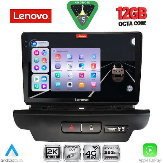 Lenovo Ηχοσύστημα Αυτοκινήτου για Kia Ceed / XCeed 2018-2022 (Bluetooth/USB/WiFi/GPS/Apple-Carplay/Android-Auto) με Οθόνη Αφής 9"