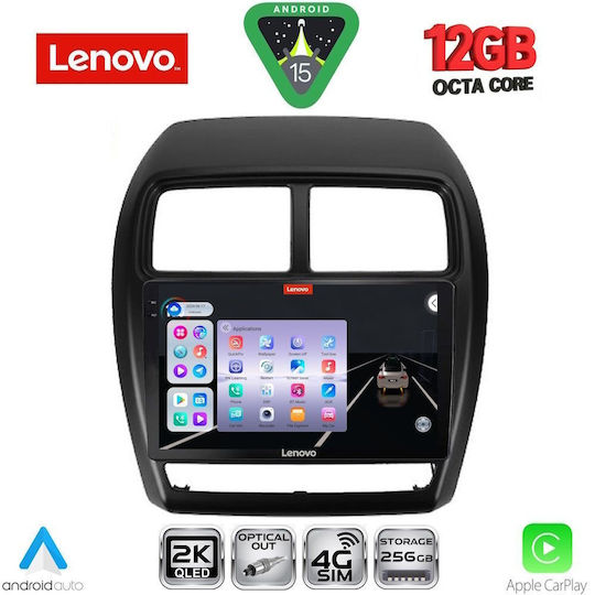 Lenovo Car Audio System for Mitsubishi Asx 2020-2023 (Bluetooth/USB/WiFi/GPS/Apple CarPlay/Android Auto) with 9" Touch Screen