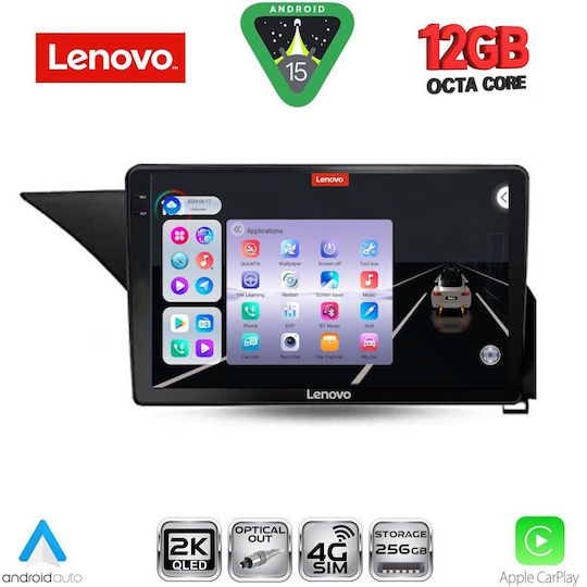 Lenovo Ηχοσύστημα Αυτοκινήτου για Mercedes-Benz E Class 2009-2016 (Bluetooth/USB/WiFi/GPS/Apple-Carplay/Android-Auto) με Οθόνη Αφής 10"