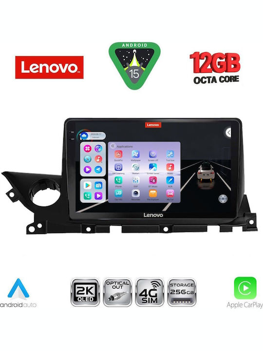 Lenovo Car Audio System for Mazda 6 2021 Bluetooth USB WiFi GPS Apple CarPlay Android Auto with 9" Touch Screen