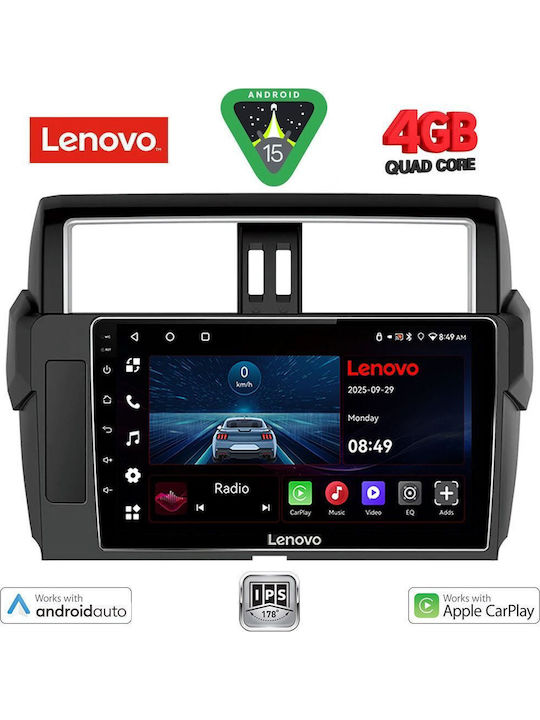 Lenovo Lenovo Auto-Audiosystem Für Toyota Prado 2014-2017 Mit Touchscreen 10 Zoll Bluetooth USB WiFi GPS Apple CarPlay Android Auto