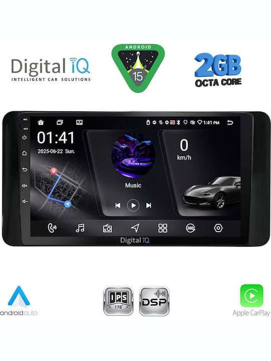 Digital IQ Car Audio System for Toyota Land Cruiser 2023 Bluetooth USB WiFi GPS Apple CarPlay Android Auto with 10" Touch Screen